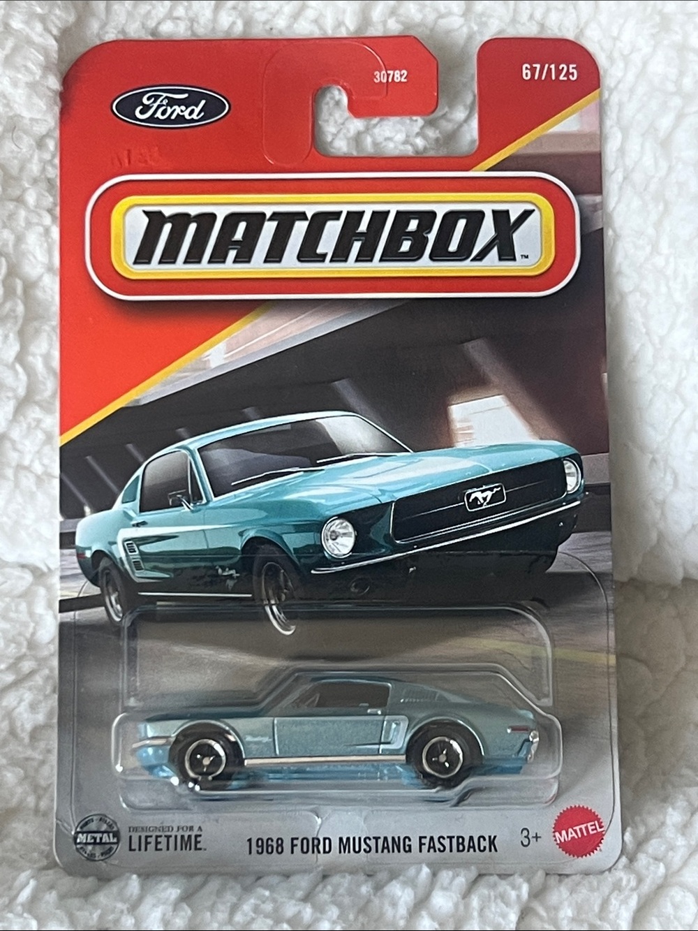 1968 Ford Mustang Fastback Toy Car Matchbox